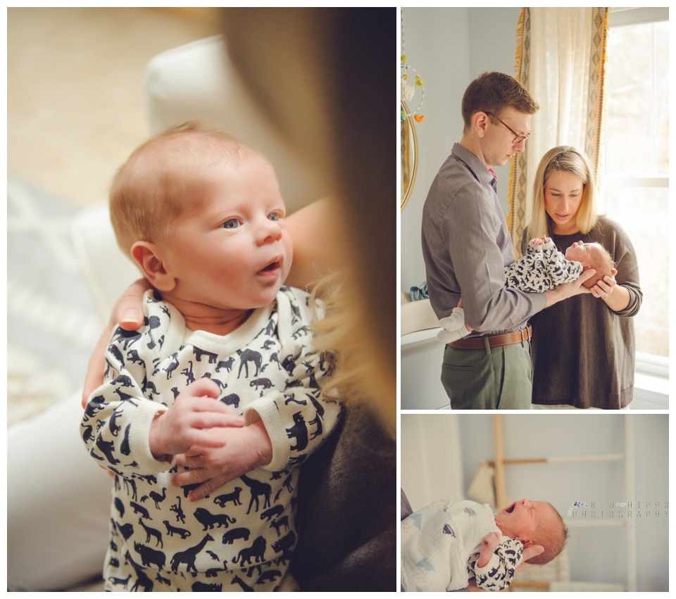lifestyle family with newborn baby  photography
