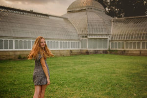 Phipps conservatory sunset senior photo